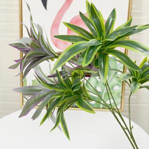 Ramo de Bambú y Lirios Artificiales, Hojas de Alta Simulación, Decoración Verde para Interiores, Bodas y Hogar - Product Image 2