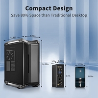 OEM Wholesale VX12 12th Gen Intel Core I9 12900H Mini PC Dual LAN 8K Triple Display VESA Mount Windows 11 Pro Desktop Computer