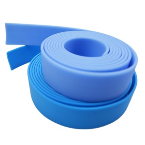 Grosir kustom warna-warni sentuhan lembut perlengkapan hewan peliharaan pita antiair PVC lapis TPU tali hewan peliharaan kerah dicetak anyaman - Product Image 1