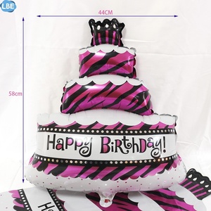 บอลลูนเค้กสุขสันต์วันเกิดสําหรับตกแต่งงานเลี้ยงวันเกิด - Product Image 2