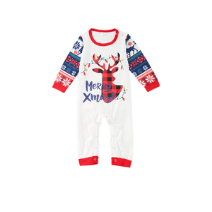 Pyjama de Noël <span class=keywords><strong>personnalisé</strong></span> <span class=keywords><strong>Famille</strong></span> assortie Parent-enfant Renne Imprimé à carreaux Pyjama de Noël assorti Ensemble de vêtements de nuit pour la <span class=keywords><strong>famille</strong></span> - Product Image 5