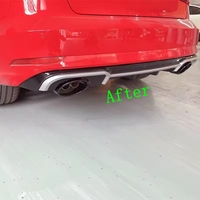 Diffuseur de pare-chocs arrière de style Rs3 et kit de carrosserie d'embout d'échappement pour Audi A3 Rs3 2016-2019