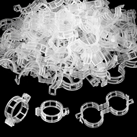 100 pièces/sac Clips de jardinage pour plantes, pour une croissance verticale, favorisent la santé des plantes, support pour tomates