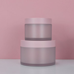 Rỗng trong suốt container dày tường nhựa cơ thể Mặt Kem Jar đen trắng Nắp Mỹ phẩm vật nuôi 50g 100g 200g 300g bao bì - Product Image 3