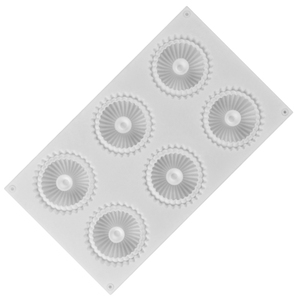Silikolove <span class=keywords><strong>2025</strong></span> mới 6 khoang khuôn bánh rán Silicone nướng khuôn trắng Pháp Vòng tráng miệng Khuôn Silicone nướng công cụ - Product Image 3