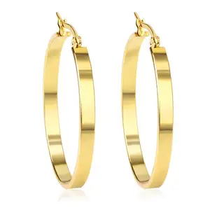 EHE102 Luxury gold plated dubai stainless steel high quality earring holder fashion earrings jewelry korean style earrings