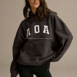 Nouveauté : Sweat-shirt zippé col montant décontracté en coton 100% uni 430g, style universitaire tendance - Product Image 3