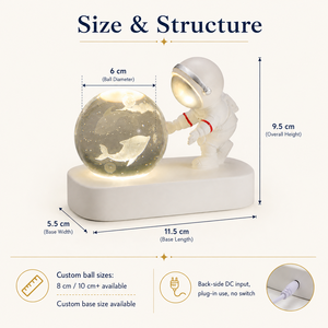 Bola de Cristal <span class=keywords><strong>3D</strong></span> Premium al por Mayor, <span class=keywords><strong>Globo</strong></span> <span class=keywords><strong>Terráqueo</strong></span> Artístico OEM con Grabado Láser, Lámpara Nocturna LED para Dormitorio, Escritorio, Decoración Moderna para Regalo - Product Image 5