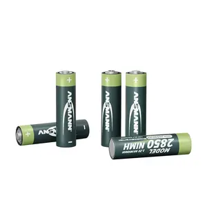 Ansmann ad alta capacità 2 pezzi blister ricaricabili aa batterie 1.2v 2850mah aa batteria ricaricabile nimh