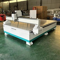 Routeur CNC 3.2KW 1325 à refroidissement par eau, machine de travail du bois 1300*2500*200MM, commande NcStudio, 1 broche, 3 axes, facile à utiliser