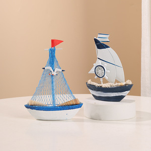 La nueva decoración de <span class=keywords><strong>velero</strong></span> de madera del Mediterráneo, modelo de <span class=keywords><strong>velero</strong></span> creativo, artesanías para decorar <span class=keywords><strong>el</strong></span> océano, accesorios de tiro con viento - Product Image 2