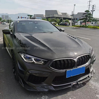 Capot moteur en fibre de carbone sèche pour BMW M8 Gran Coupé