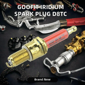 GOOFIT LIU.M.W. Bujía <span class=keywords><strong>de</strong></span> Encendido <span class=keywords><strong>Iridium</strong></span> Power D8TC ROJA, Nueva Bujía <span class=keywords><strong>de</strong></span> Repuesto <span class=keywords><strong>para</strong></span> Motocicleta, Scooter, ATV, Pocket Bike - Product Image 3