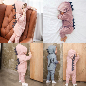 Peleles <span class=keywords><strong>de</strong></span> algodón con cremallera para bebé, <span class=keywords><strong>ropa</strong></span> infantil <span class=keywords><strong>de</strong></span> alta calidad, mono <span class=keywords><strong>de</strong></span> tirano para bebé, con logotipo personalizado, soporte <span class=keywords><strong>de</strong></span> punto suave para otoño - Product Image 2
