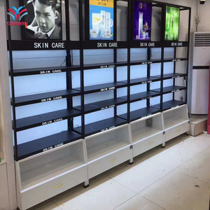 Boutique tầng treo tường chăm sóc da hiển thị giá Kim Loại hiển thị Kệ Kim Loại hiển thị lớp cho bán lẻ vẻ đẹp mỹ phẩm cửa hàng - Product Image 1