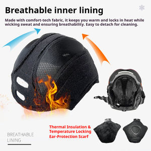 แว่นตาสกี MOON Professional พร้อมหมวกสกีในตัว น้ำหนักเบา สำหรับทุกเพศ ใช้ได้ทั้งสกีแบบแผ่นเดียวและสองแผ่น อุปกรณ์ความปลอดภัยสำหรับเล่นสกี - Product Image 5