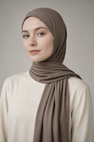 Foulard Hijab en Jersey Uni Extensible pour Femmes Musulmanes, Châle en Coton Doux et Respirant, Fourniture en Gros, Faible MOQ, Logo Personnalisé