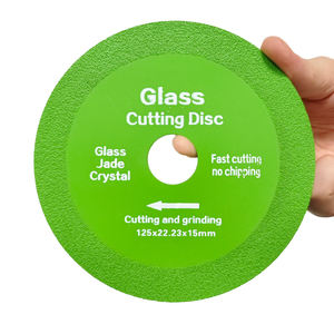 Disque de coupe diamanté vert multi-tailles 105/110/115/125 mm (4-1/2 po) – Lame industrielle haute performance pour coupe humide et sèche du verre, de la porcelaine et des carreaux - Product Image 3