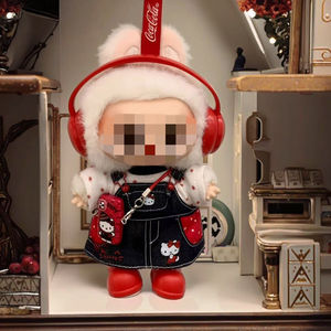 Pour LABUBU V1/V2/V3 ensembles de mode HelloKitty peluche poupée tenue accessoires en plastique bricolage Cartoonaer jouet jarretelle pantalon inclus - Product Image 2