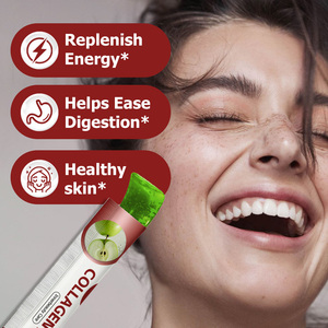 Gelée de Collagène Premium Contient des Fructo-Oligosaccharides Reconstitue l'Énergie Aide à Améliorer la Digestion Peau Saine Saveur Pomme Verte - Product Image 3