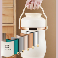 Termo de Acero Inoxidable de 2.8L, Mantiene la Temperatura Durante Horas, Recipiente Térmico para Alimentos Calientes y Fríos, Termo Aislado para Alimentos