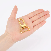Lanière en métal de 16 mm, 20 mm, 25 mm, petit mousqueton à clip, boucle à fermoir, fermoir pivotant pour sac avec vis détachables