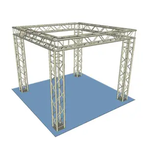 Caixa de exposição de deco de 220x220mm, sistema de alumínio de traço para exposição de exposição de 3m x 3m x 2.5m