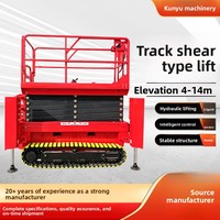 Platform Aerial Self Propelled Berui BRKC6 M Electric Crawler Scissor Lifter dengan Tinggi Angkat 5,7m dan Beban Angkut 230kg, Berbahan Stainless Steel