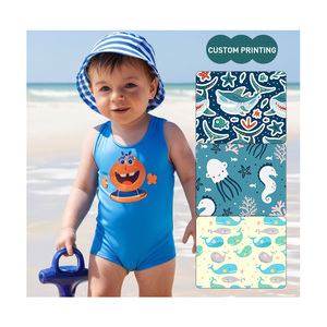 <span class=keywords><strong>Maillot</strong></span> <span class=keywords><strong>de</strong></span> <span class=keywords><strong>bain</strong></span> 2 pièces personnalisé OEM ODM pour garçons, manches longues, imprimé, pour tout-petits et bébés, vente en gros, séchage rapide, respirant, <span class=keywords><strong>anti</strong></span>-<span class=keywords><strong>UV</strong></span>, vêtements <span class=keywords><strong>de</strong></span> plage - Product Image 2