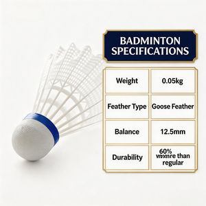 Volantes de Bádminton de Plástico Premium, 12 Unidades, Duraderos, Ecológicos, Vuelo Estable Profesional, para Torneos - Product Image 3