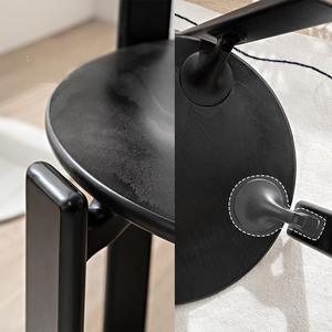 Silla <span class=keywords><strong>Rey</strong></span> Nórdica Moderna, Silla de Comedor de Madera Maciza Minimalista y Duradera, Respaldo Antiguo, para Oficina en Casa, Apartamento Pequeño - Product Image 6