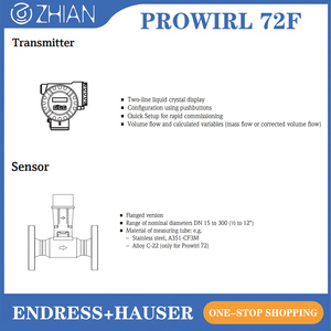 เครื่องวัดอัตราการไหลแบบใหม่ของแท้จาก Endress+Hauser รุ่น Prowirl 72F สำหรับแก๊ส และเซ็นเซอร์วัดการไหล - Product Image 4
