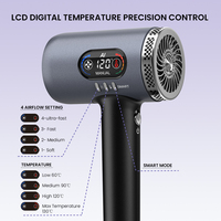 Sèche-cheveux professionnel intelligent à IA, 2000W, haute puissance, léger, silencieux, OEM personnalisé, 300 millions de plasmas, séchage rapide 32m/s