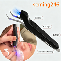 Lampe UV professionnelle 1W pour salon de beauté, lumière de polymérisation pour extensions de cils, pour pinces à extensions de cils