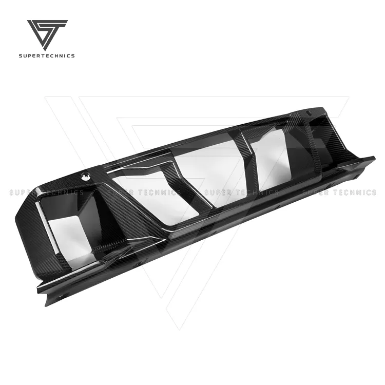 Supertechnics Estilo Seco Fibra De Carbono Frente Centro Bumper Guarnição Para BMW Série 2 G87 M2 2023-2024