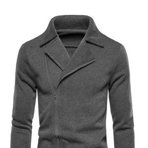 Sweat à capuche à manches longues avec fermeture éclair en coton personnalisé OEM pour hommes et femmes pull uni respirant - Product Image 5