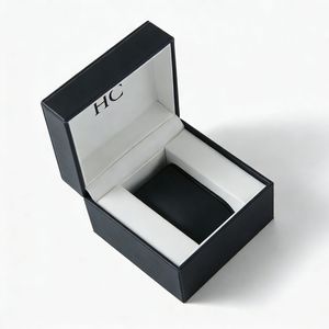 Caja de Reloj de Diseño de Lujo con Tapa Abatible, Caja de Almacenamiento de Joyas de Cuero PU, Almohada de Cuero Sintético para Reloj, Estampado en Relieve, Logotipo Personalizado, Venta al Por Mayor - Product Image 5