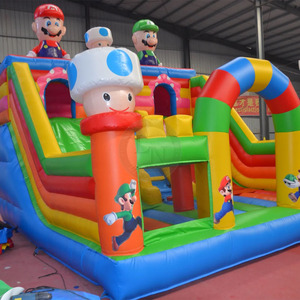 Chất lượng cao <span class=keywords><strong>Inflatable</strong></span> Slide thương mại <span class=keywords><strong>Inflatable</strong></span> lâu đài bouncy với Slide Super Mario Bounce House sân chơi cho trẻ em - Product Image 3
