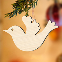 Fabricants en gros divers types de modèles de forme de découpe laser en bois bricolage en bois artisanat signets pendentifs d'arbre de Noël