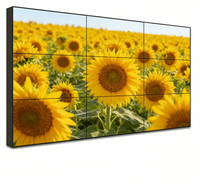 Panel de Video Wall LCD de 55 Pulgadas con Bisel de 1.8mm, Interfaz HD DVI RJ45 y Control Remoto