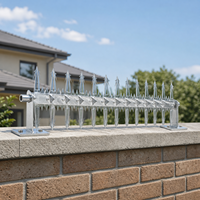 Barrière murale rotative personnalisée pour la protection du périmètre des portails de clôture existants et les applications de projets commerciaux