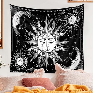 Sol y Luna Mandala Colgante de <span class=keywords><strong>pared</strong></span> <span class=keywords><strong>Boho</strong></span> Home Room Decor <span class=keywords><strong>Tapiz</strong></span> - Product Image 6