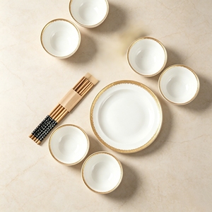 Juego de Tazones de Ramen Clásicos Japoneses Personalizados, Vajilla de Porcelana Ecológica de Alta Gama, Tazones para Servir Fideos, Arroz, <span class=keywords><strong>Palillos</strong></span> y Cuchara - Product Image 6
