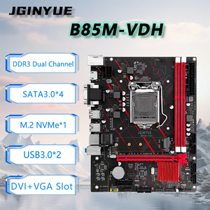 Placa base JGINYUE B85M-VDH de doble canal DDR3 M.2 NVME PCIEx16 para escritorio VGA, compatible con doble canal DDR3, lo que permite un transferencia de datos más rápida - Product Image 5