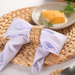 Round Woven Napkin <b>Rings</b> Water Hyacinth Easter Napkin <b>Rings</b> Napkins Holder - Product Image 5