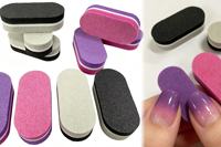 Amilay OEM ODM Mini Lime à Ongles Ovale en Éponge Personnalisable avec Logo, Grains 80/100/150/180/240, Vente en Gros sous Marque Privée