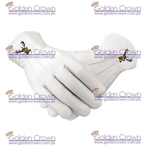 ถุงมือหนังปักลายเครื่องราชกกุธภัณฑ์ - Product Image 2