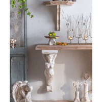Europe Moyen Âge Maison Déco Bois Massif Longue Table Murale Étroite Rétro Couloir Console Table Tenture Murale