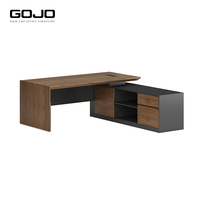Bureau de luxe moderne bureau poste de travail tiroirs design table d'ordinateur de direction ensemble de meubles de travail en bois
