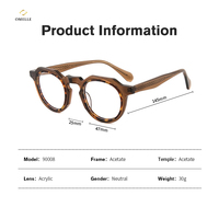 Monturas Ópticas de Acetato Premium - Material Mazzucchelli de Diseño Italiano, Ecológicas y Amigables con la Piel